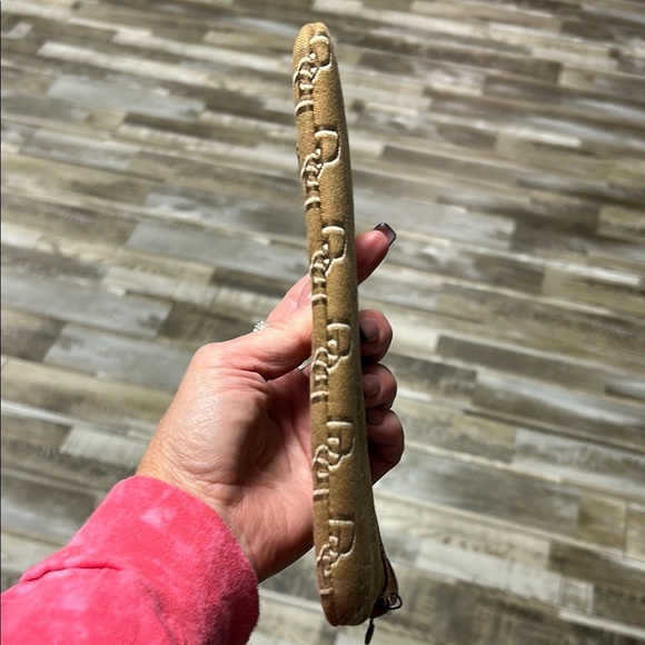 Dooney & Bourke Tan and Brown Clutch with Monogram Design - Picture 5 of 7